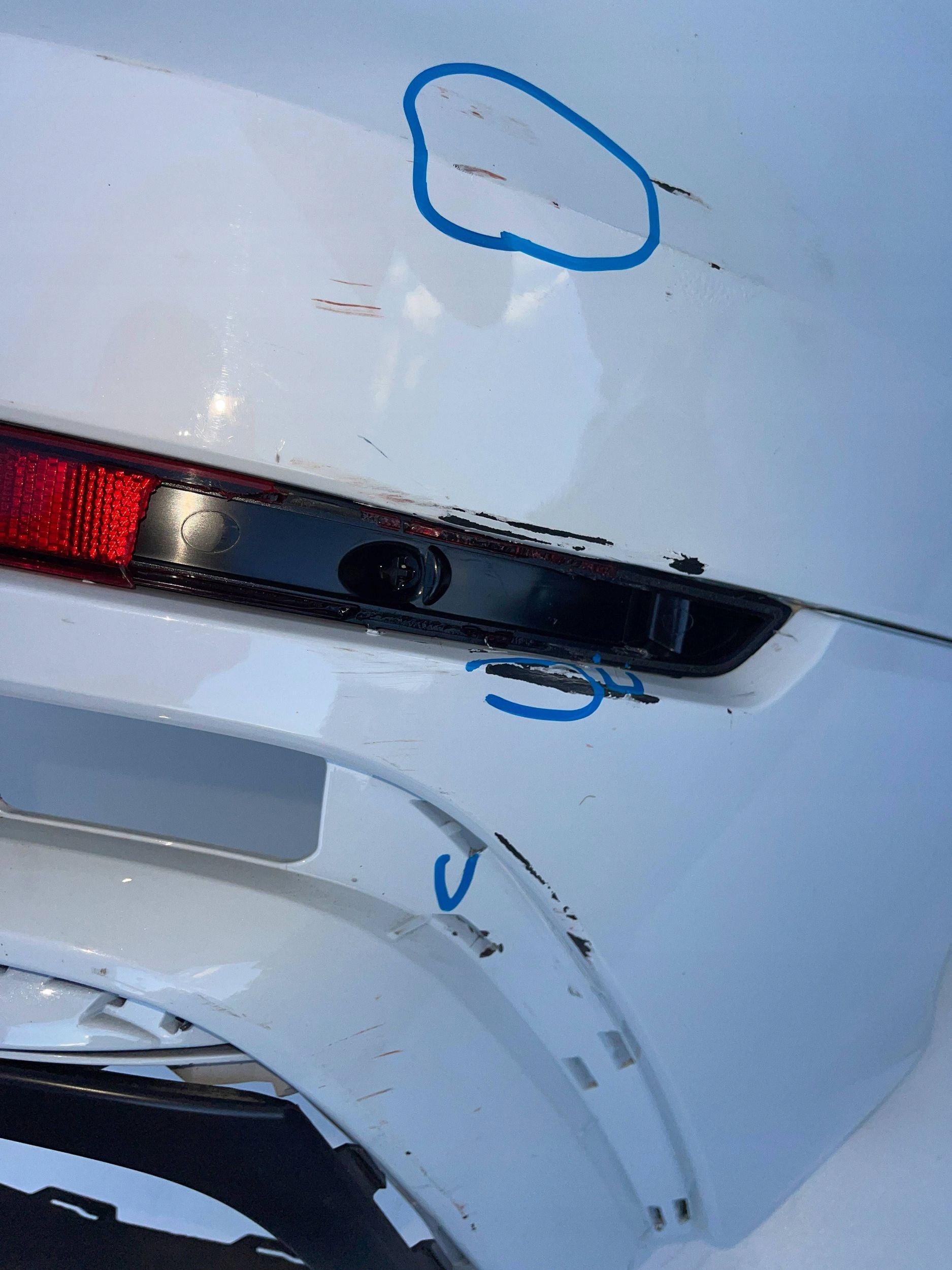 bumper rear part rear Audi Q8 4M8 S-LINE