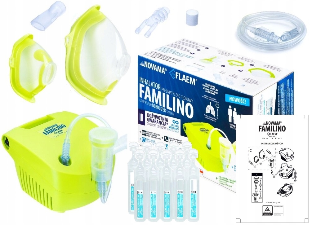 

Inhalator Nebulizator Novama Familino Akcesoria