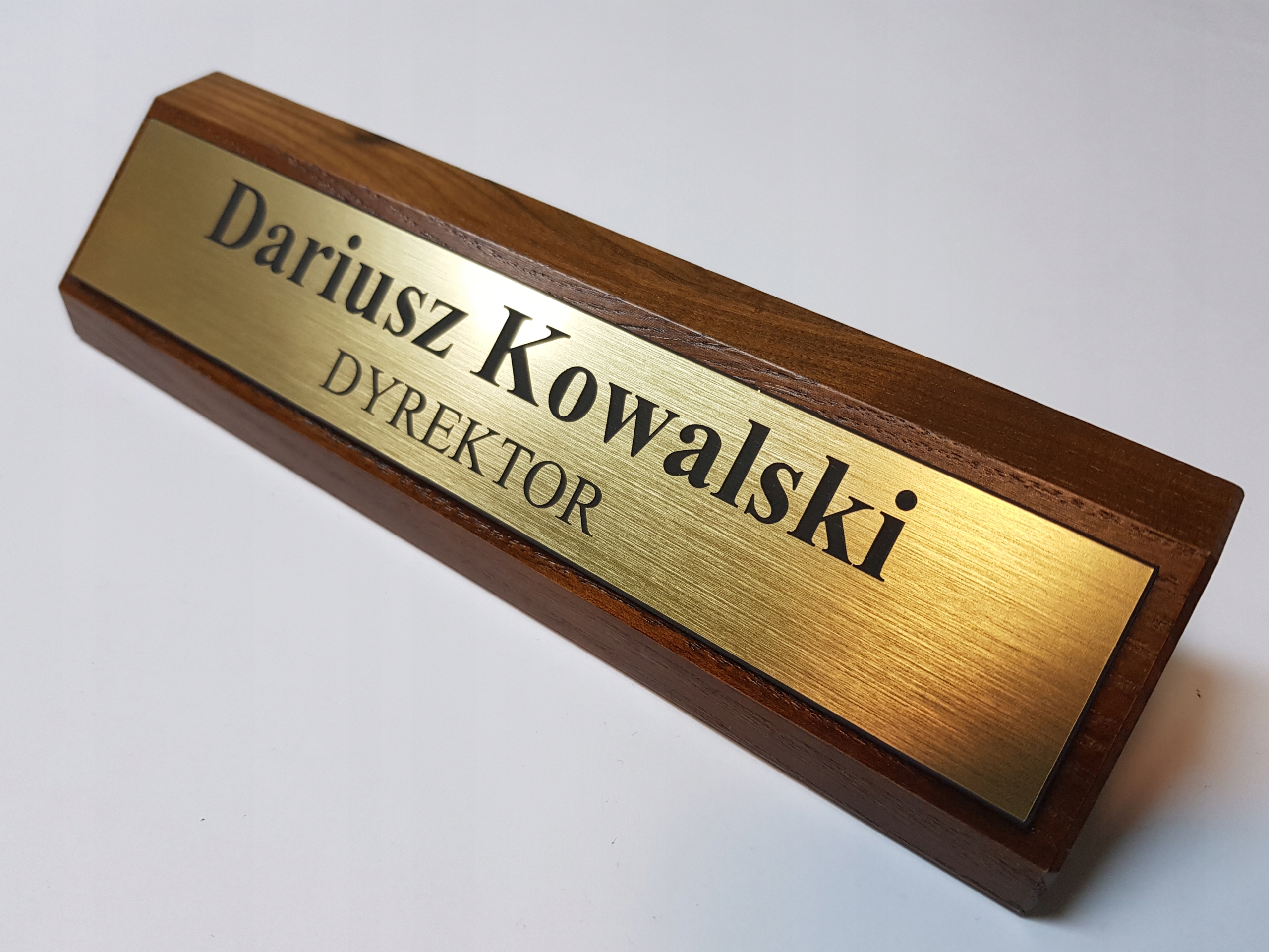 wizytówka identyfikator biurkowy