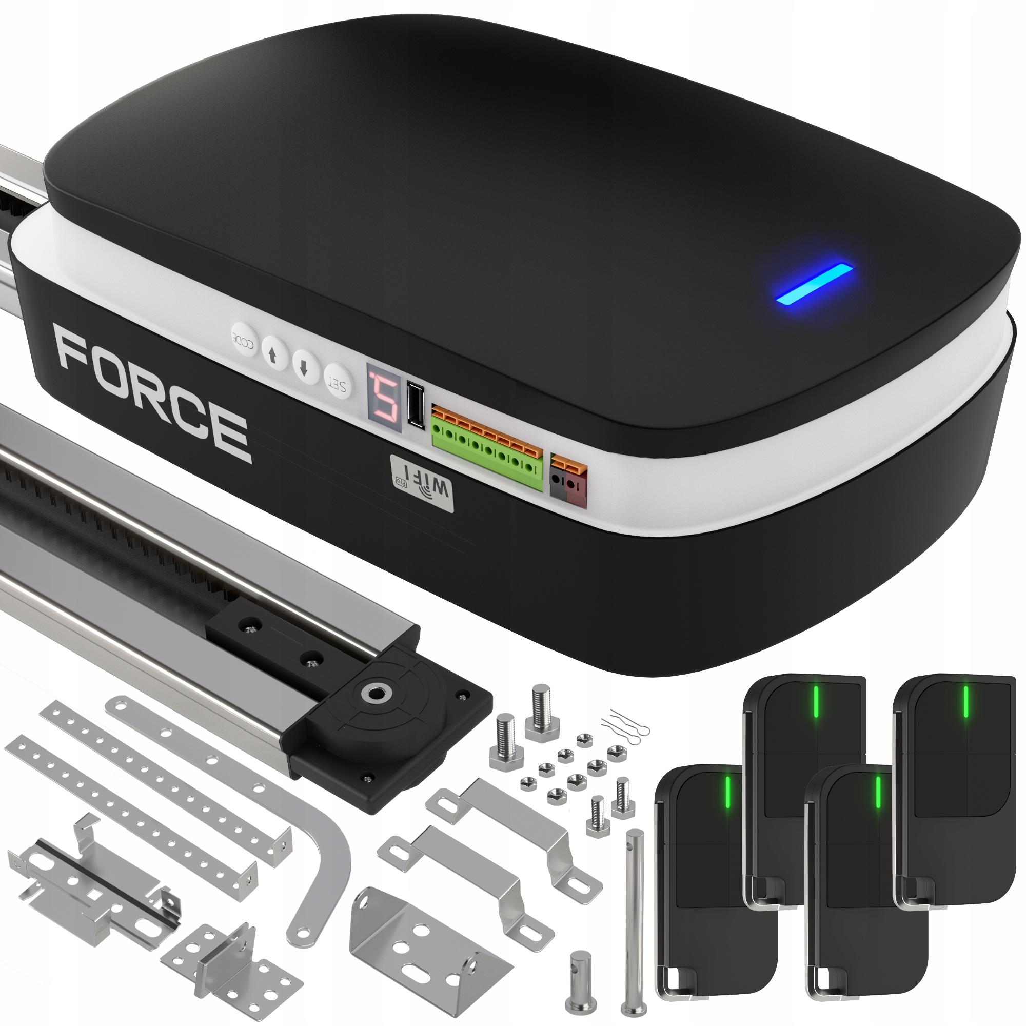 Pohon Pro Garážová Vrata Force Best 1000 Ultra Do 15 m2