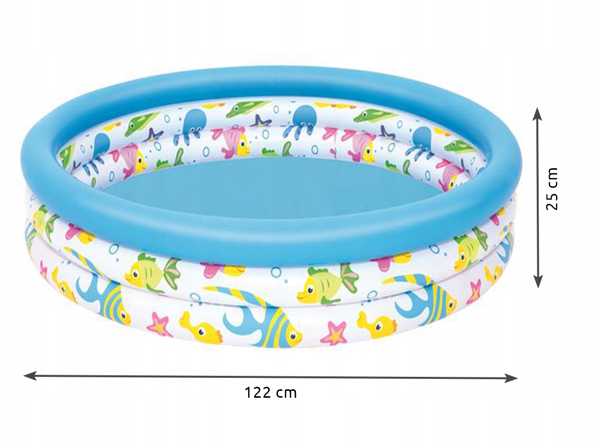 basen dmuchany 122x25 3-ringi BESTWAY 51009 — 6