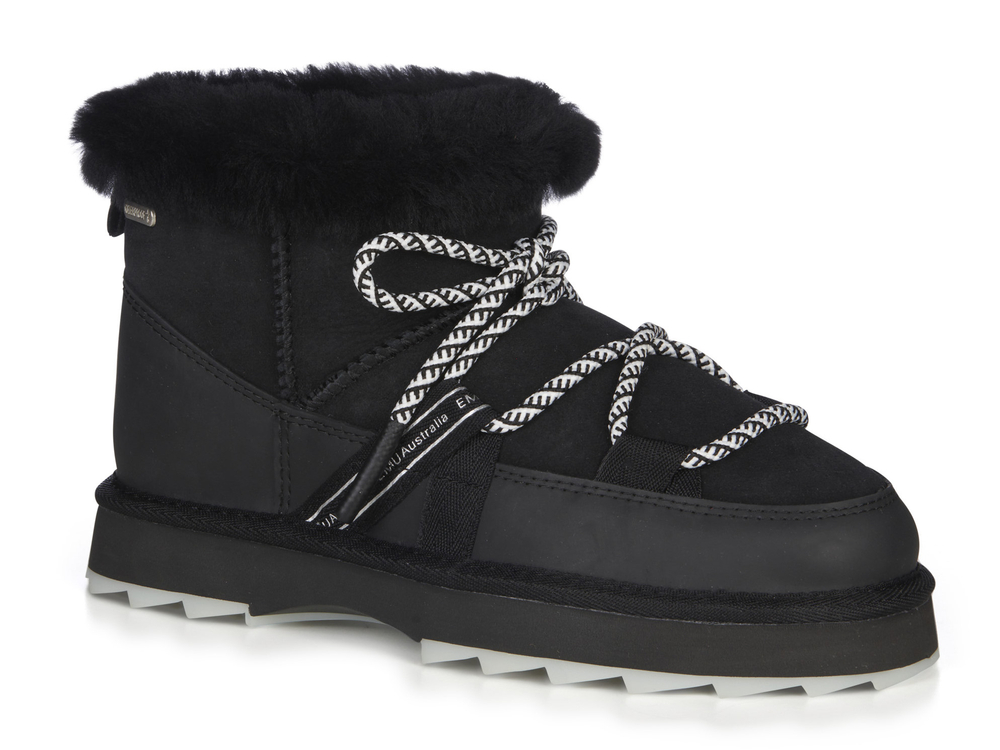 Buty damskie Emu Australia śniegowce czarne ocieplane Blurred Micro 37