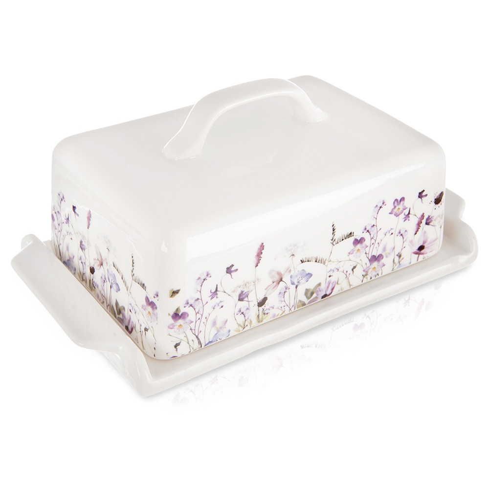 Máslenka Porcelánová kuchyňská nádoba na skladování másla na máslo