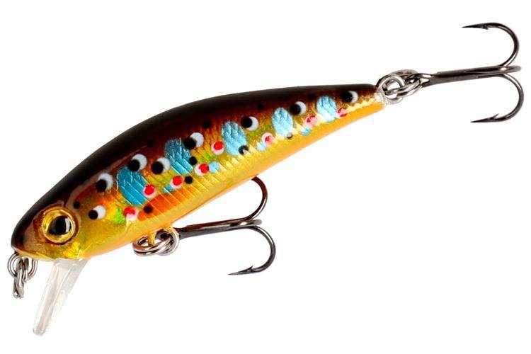 D Wobler Mikado Twist 42mm/2,8g Brown Trout Toną