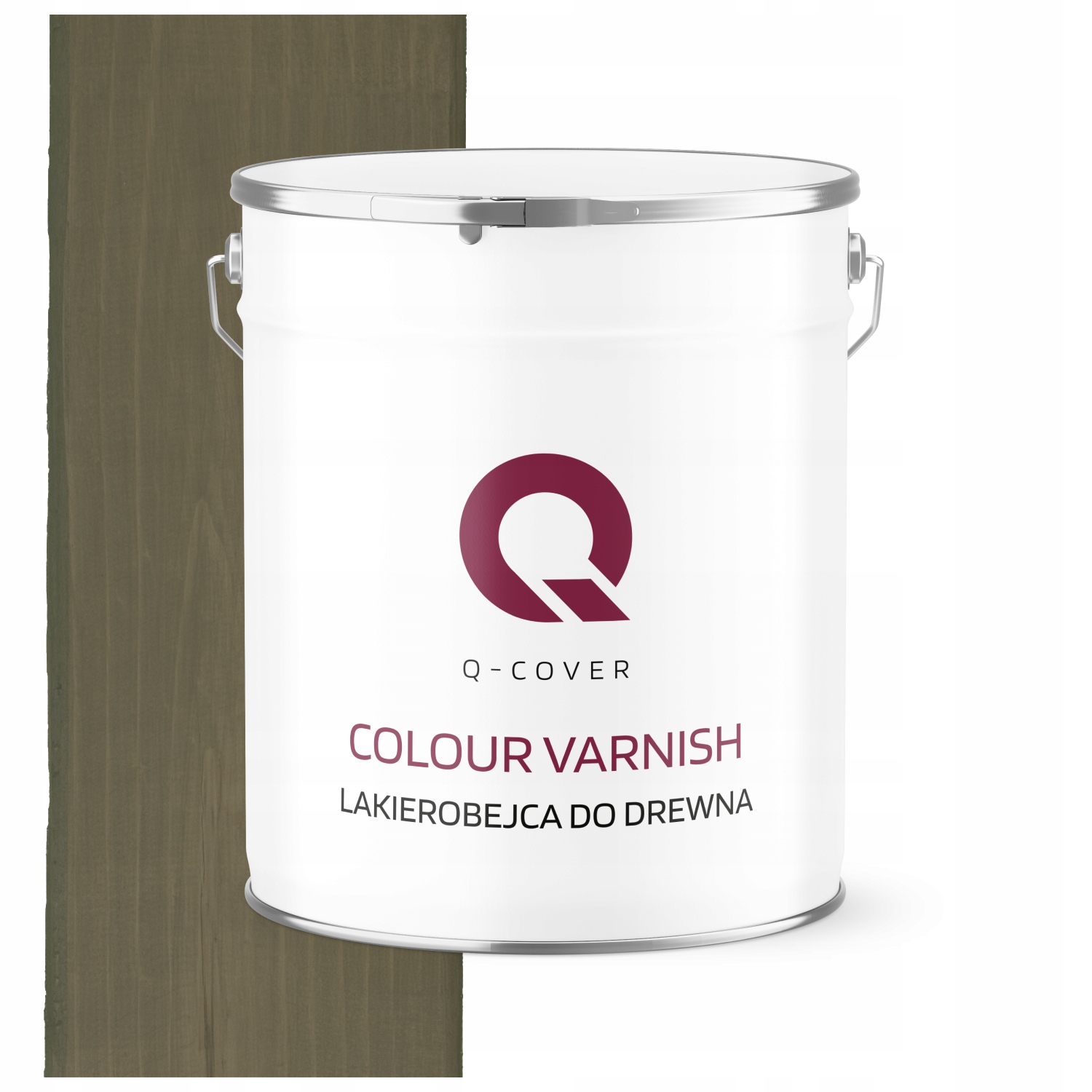 Lakovací Hmota Na Dřevo 3V1 Lazura Šedá S Hnědou Barvou 7013, Polomatná, 5 L Ochranná