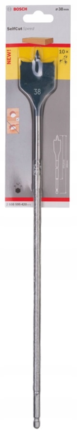

Wiertło Łopatkowe do Drewna 38x400 mm Bosch