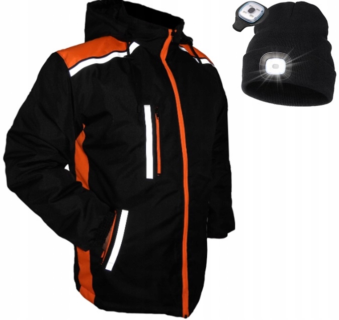 Kurtka Robocza Odblaskowa Wodoodporna Zimowa r. S