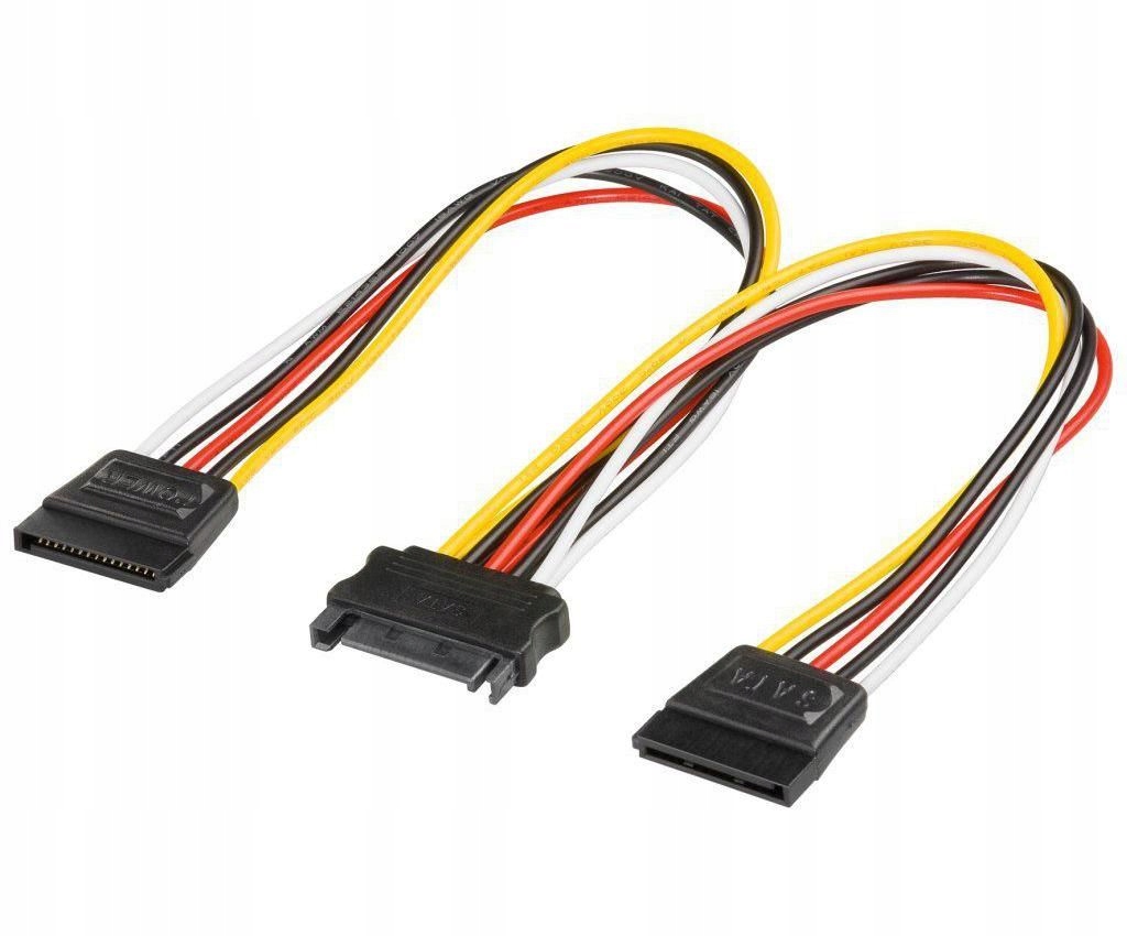Kabel zasilający Sata Premiumcord (y) do dysku twardego (2xF/1xM, 16 cm, ro