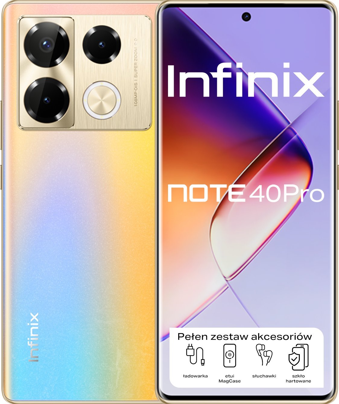 Smartfon Infinix Note 40 Pro 12/256GB Złoty (X6851GD)