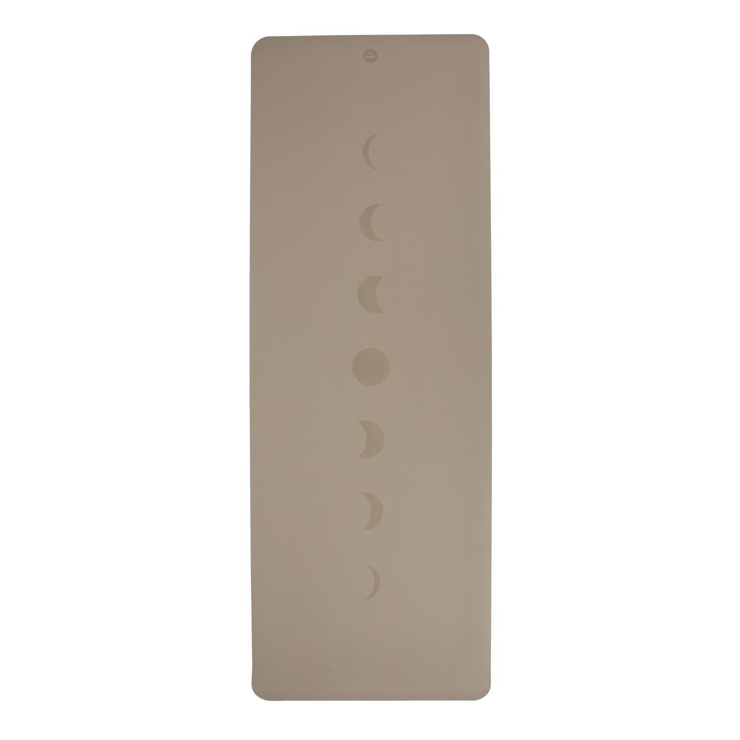Kaučuková podložka na jógu Bodhi Phoenix Moon Phases 4 mm Light Taupe
