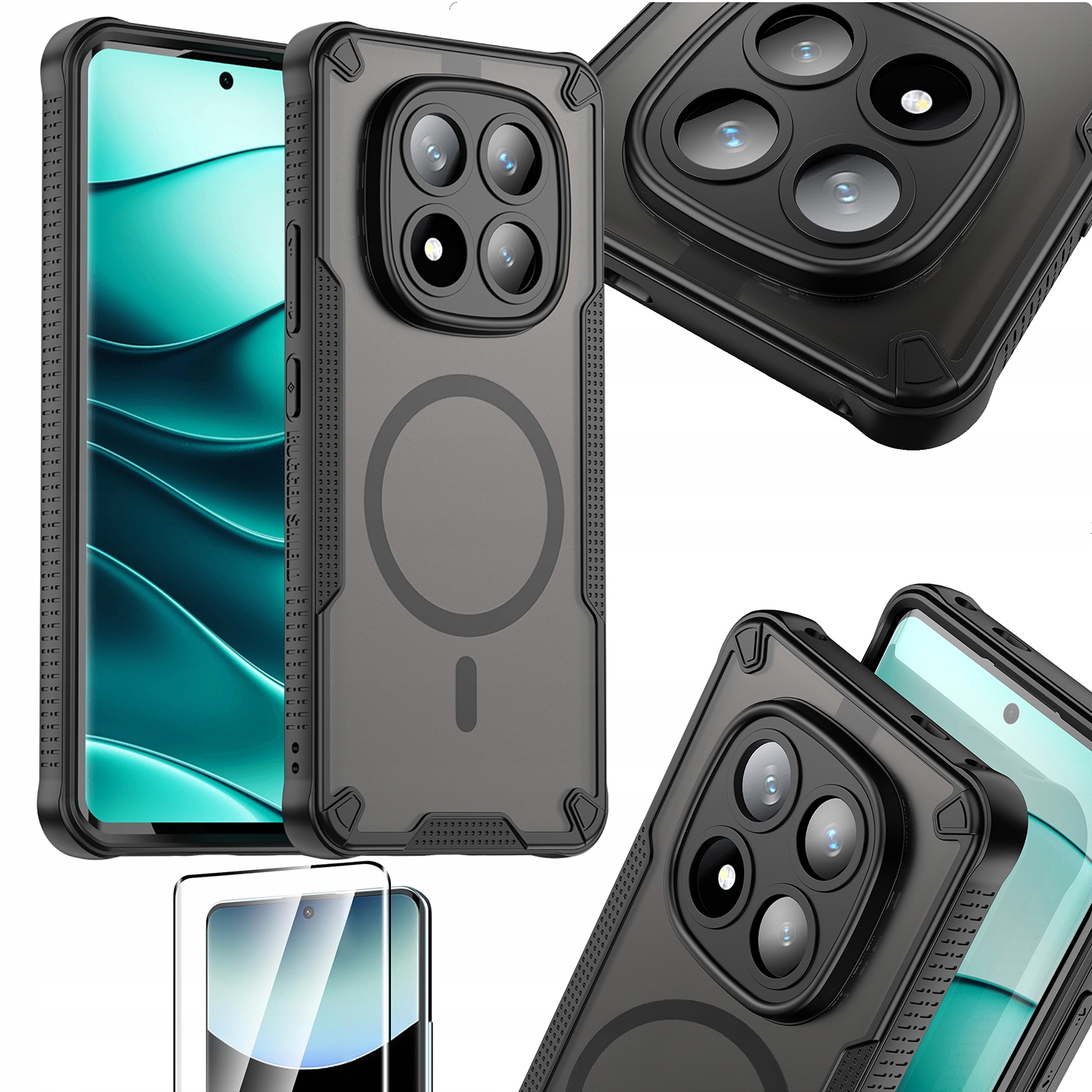 Etui do Xiaomi Redmi Note 14 Pro+ 5G Plus 5G Magnetyczne Matt Case Szkło