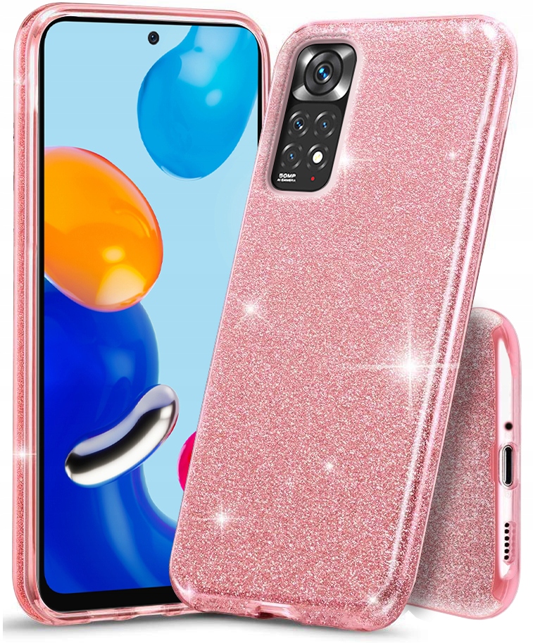 

Etui Brokat Case Szkło do Xiaomi Redmi Note 11 11S