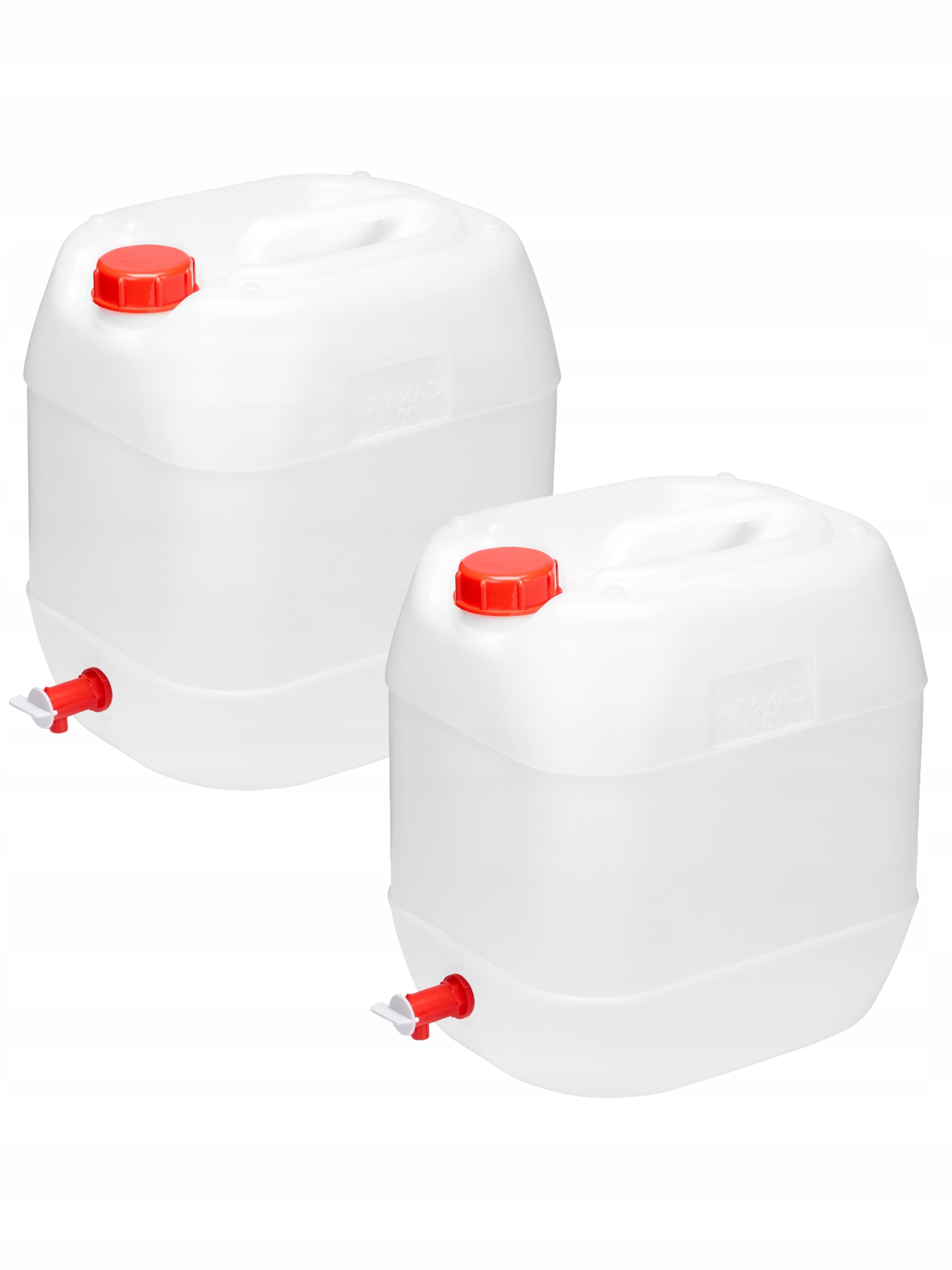 Kanystr na vodu s kohoutkem kanystr 20L bublina na vodu 2-Pak Bílý GD-0083