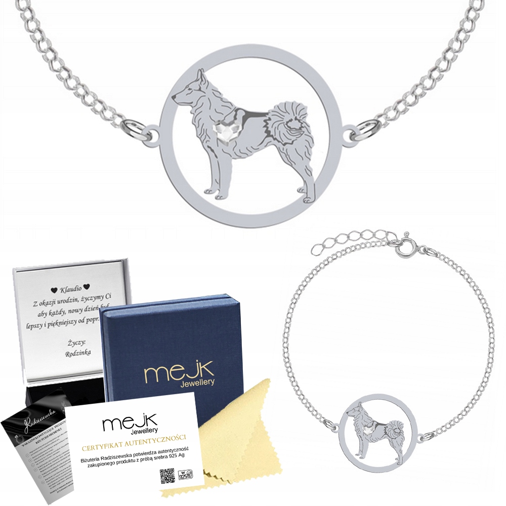 Stříbrný náramek Západosibiřská louka 925 Dárek Šperky Gravírování