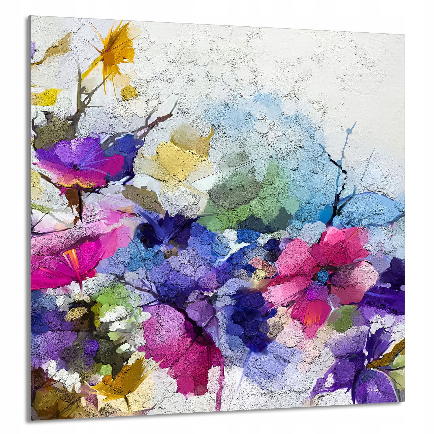 Skleněný Panel Do Kuchyně 60x65 Květiny Tvrzené Sklo