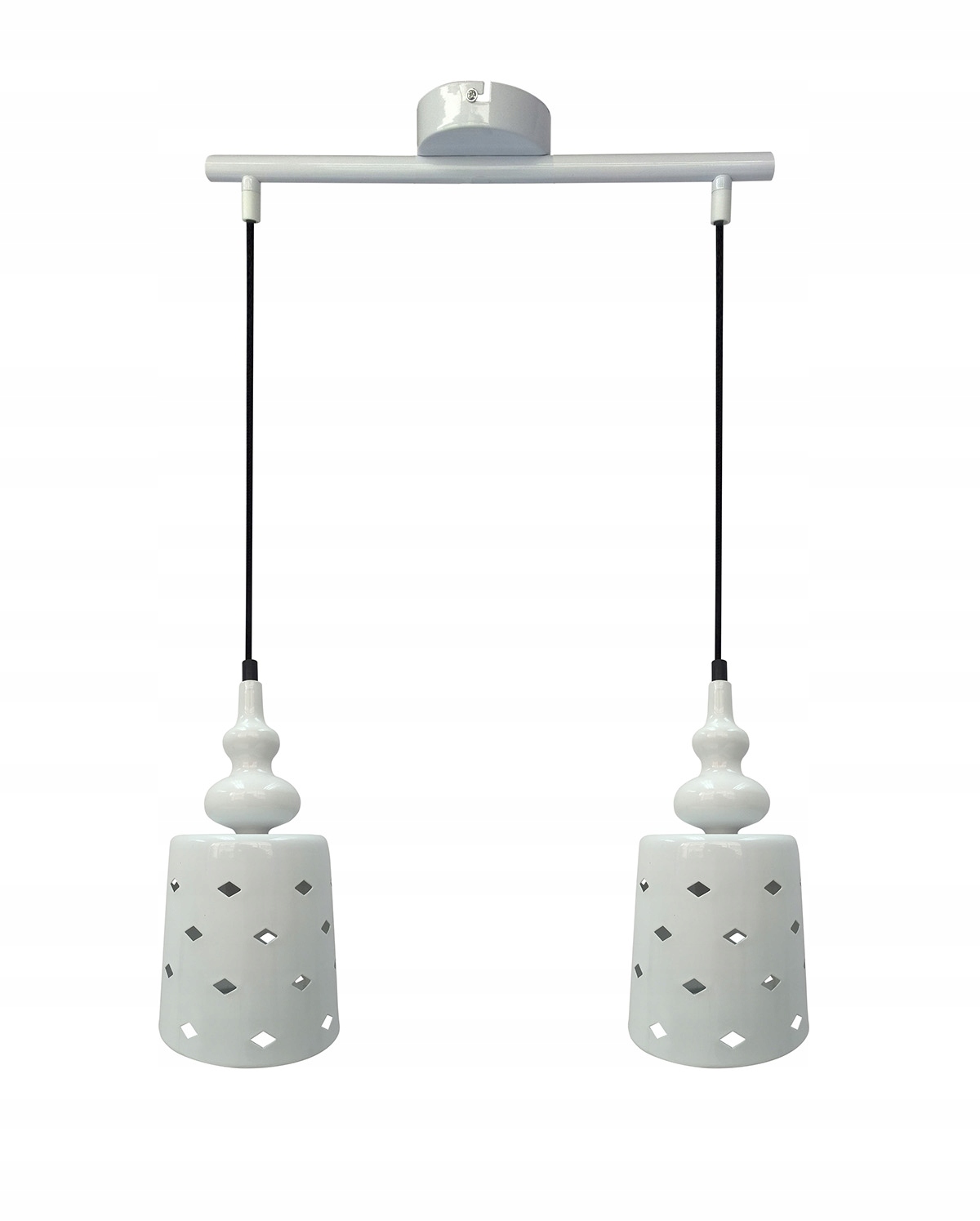Závesné kovové svietidlo 2X60W E27 Hamp Candellux