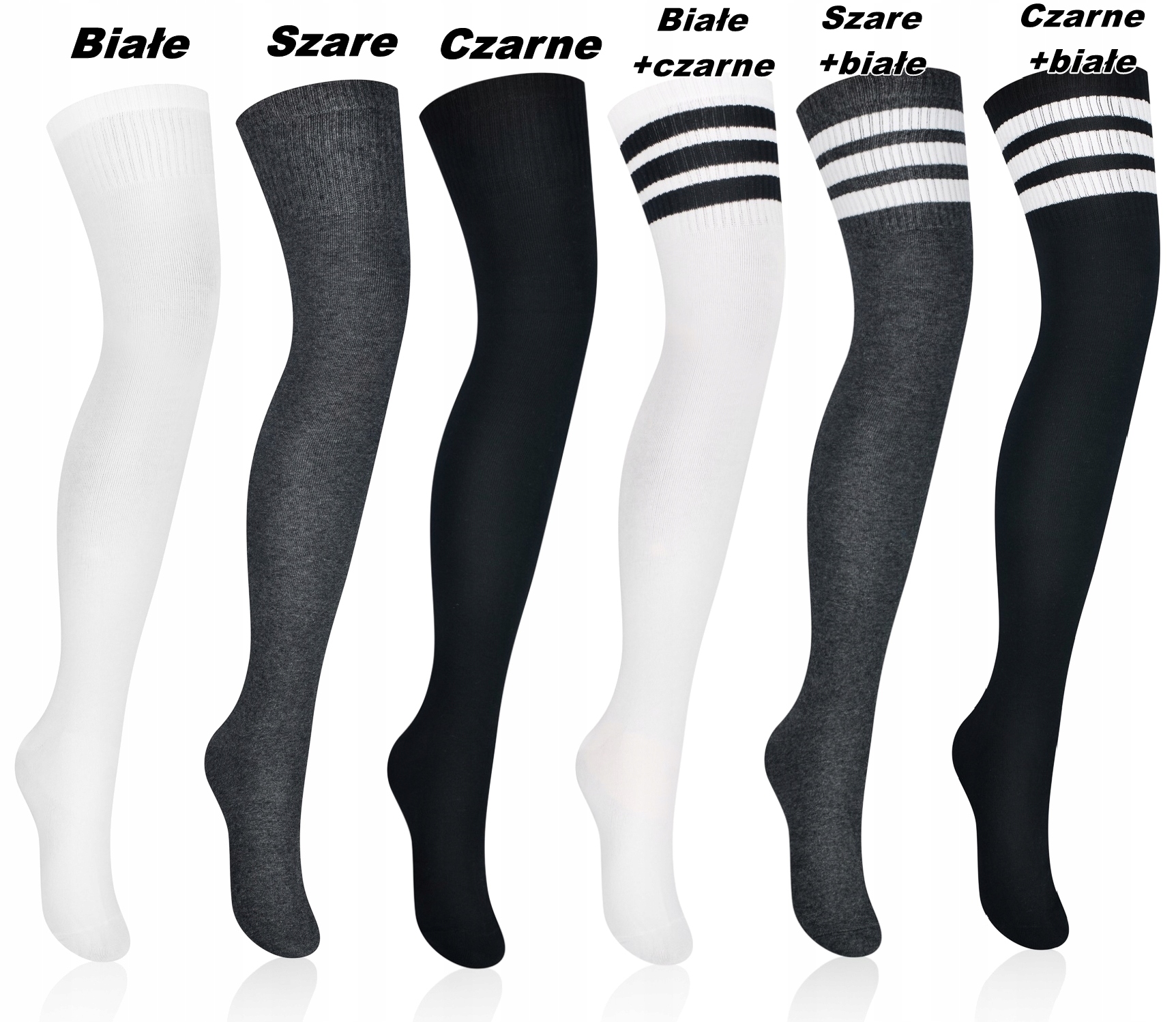 ZAKOLANÓWKI BAWEŁNIANE INTENSO W PASKI CZARNE JAKOŚĆ PREMIUM POLSKI PRODUKT Kolekcja Intenso Lady