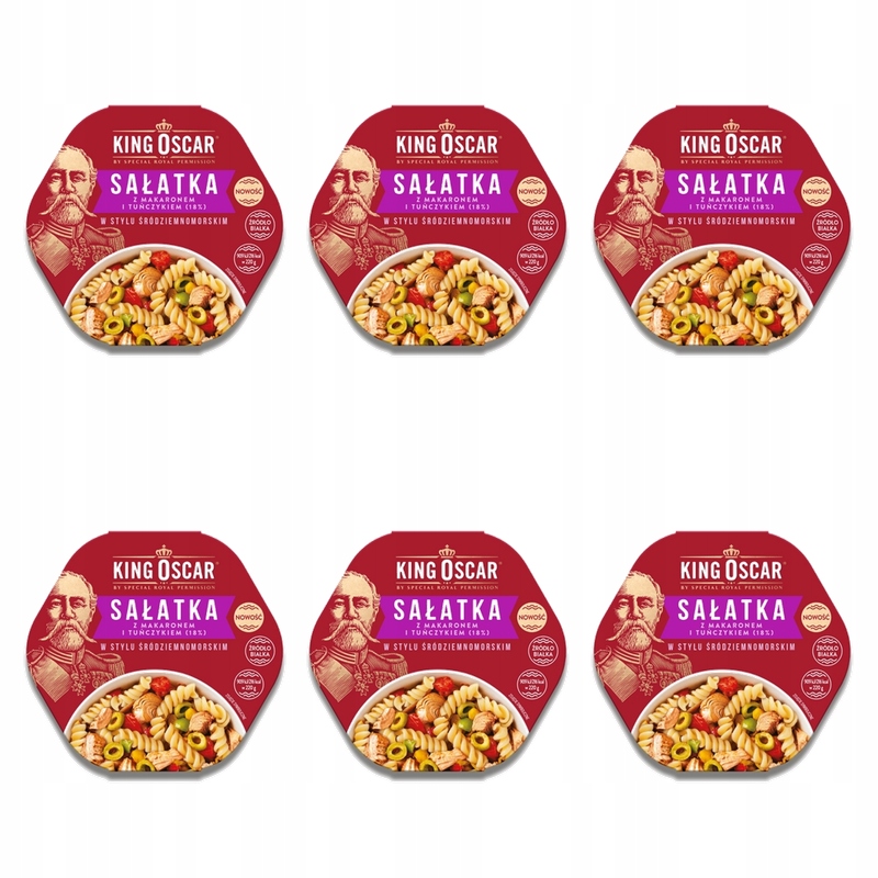 Salát s tuňákem ve středomořském stylu 220 g King Oscar X6