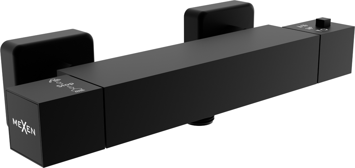 

Mexen Cube Bateria Termostatyczna Natryskowa Black