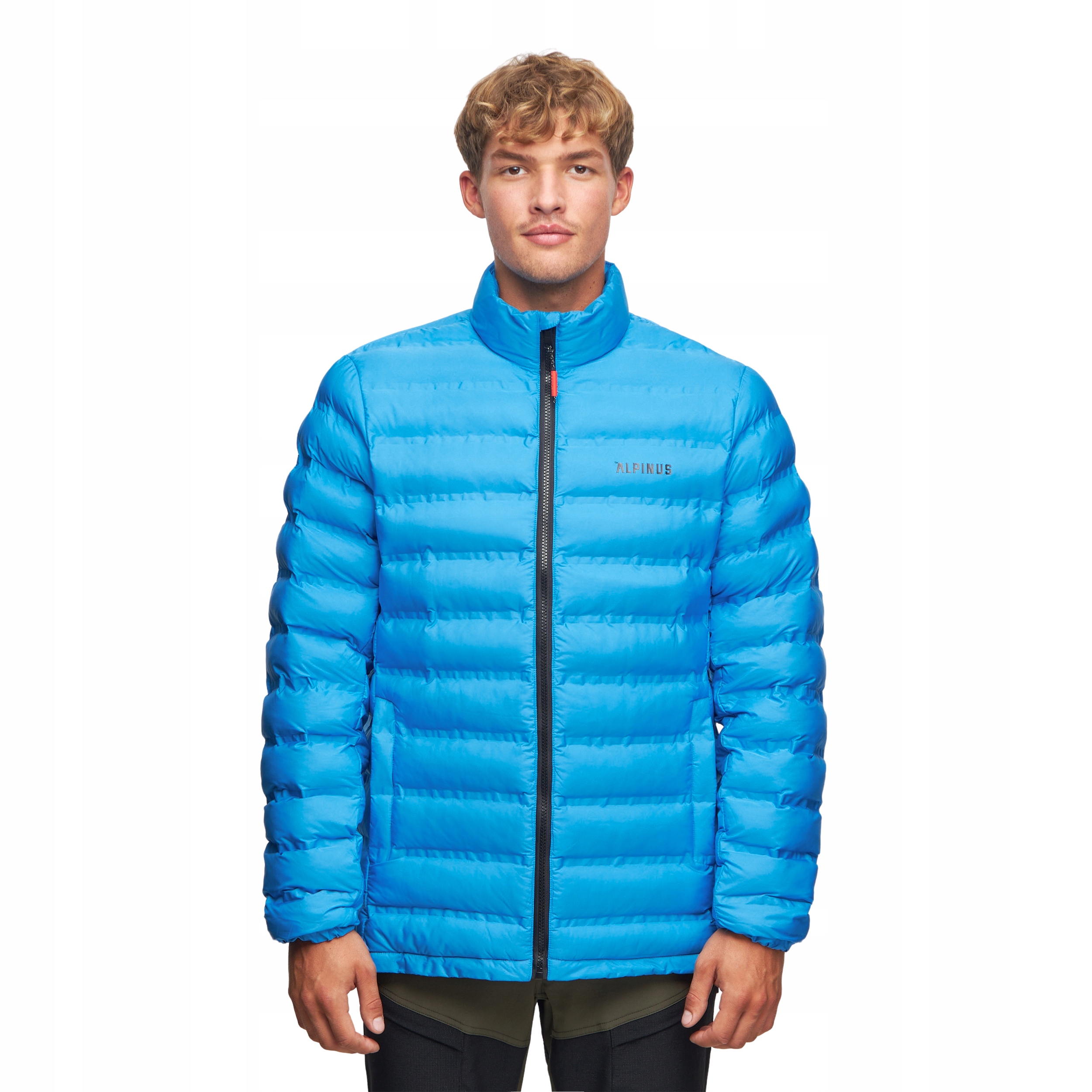 Pánská prošívaná teplá modrá bunda Alpinus, velikost 2XL