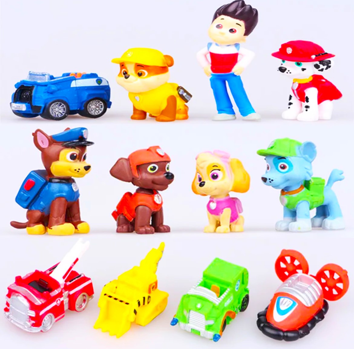 ZESTAW 12 SZTUK FIGURKI PSI PATROL PAW PATROL Z BAJKI PREZENT EAN (GTIN) 5906526077180