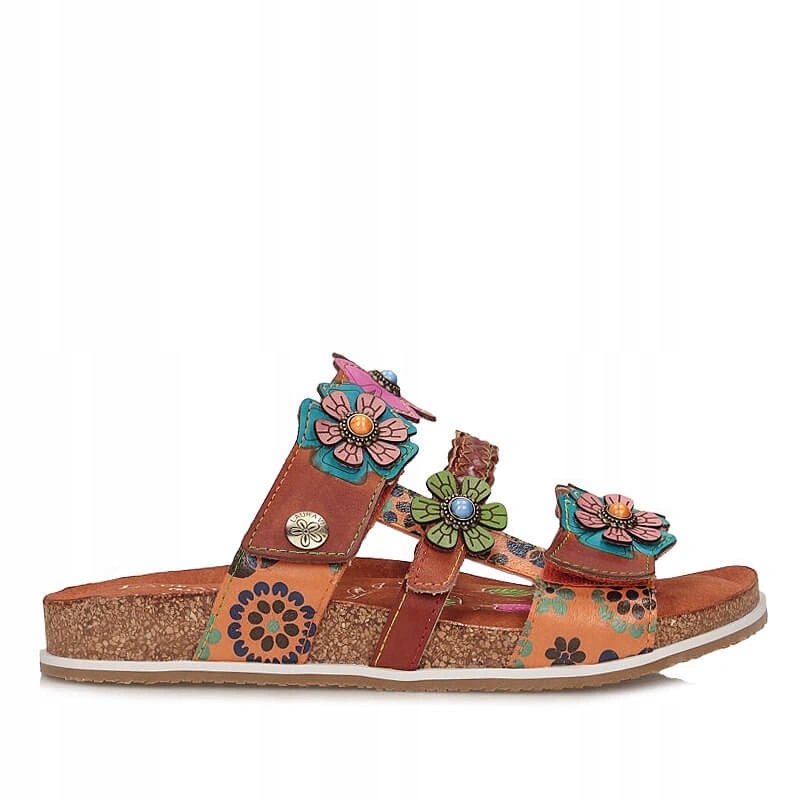 Nazouváky pantofle Laura Vita 0007769 Brcyano 36 Camel- Fc hnědé nazouvací