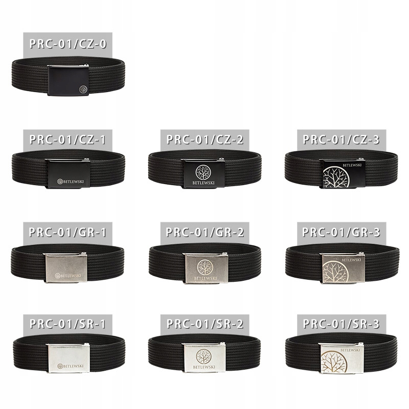 BETLEWSKI Długi parciany pasek spodni pudełko 5XL Materiał dominujący inny