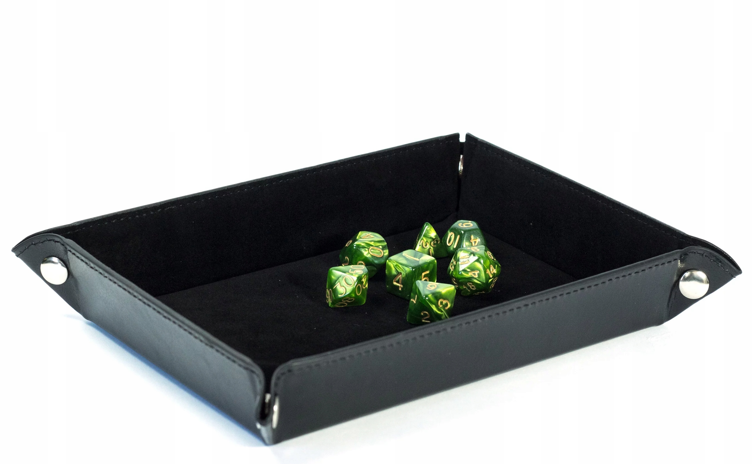 KOSTKI RPG ZIELONE PNĄCZE ZESTAW 7 JADEITOWYCH KOŚCI Producent Besglo