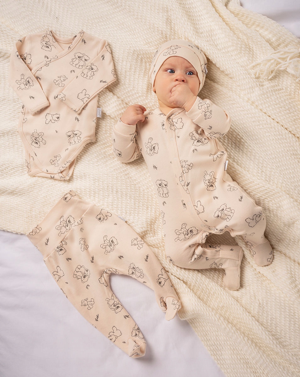 WYPRAWKA NIEMOWLĘCA komplet wyprawkowy rozmiar 56 Kolor beżowy