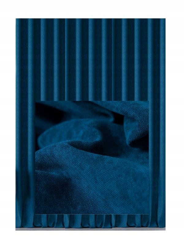 Závěs Široký matný Kotara Kulisa Barvy Velur S páskou Wave s340x170