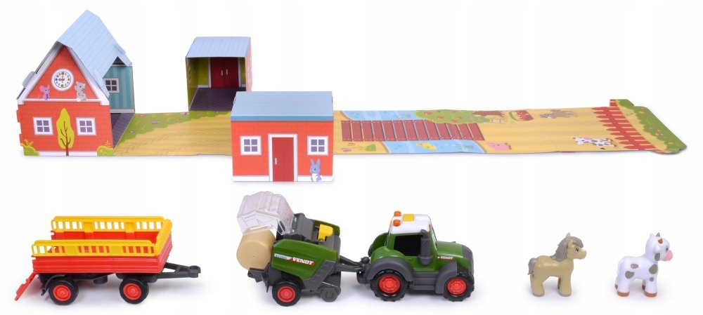 Zestaw Farmera Traktor Fendt farma Św/Dźw Dickie EAN (GTIN) 4006333082115
