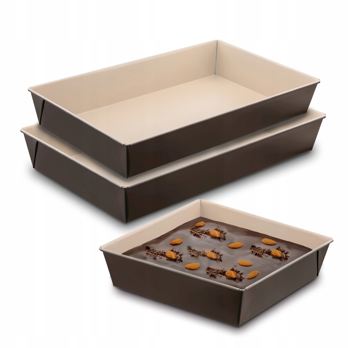 Zestaw FORMY do PIECZENIA Ciasta ZAPIEKANEK MIĘS BLACHACERAMICZNA Tadar