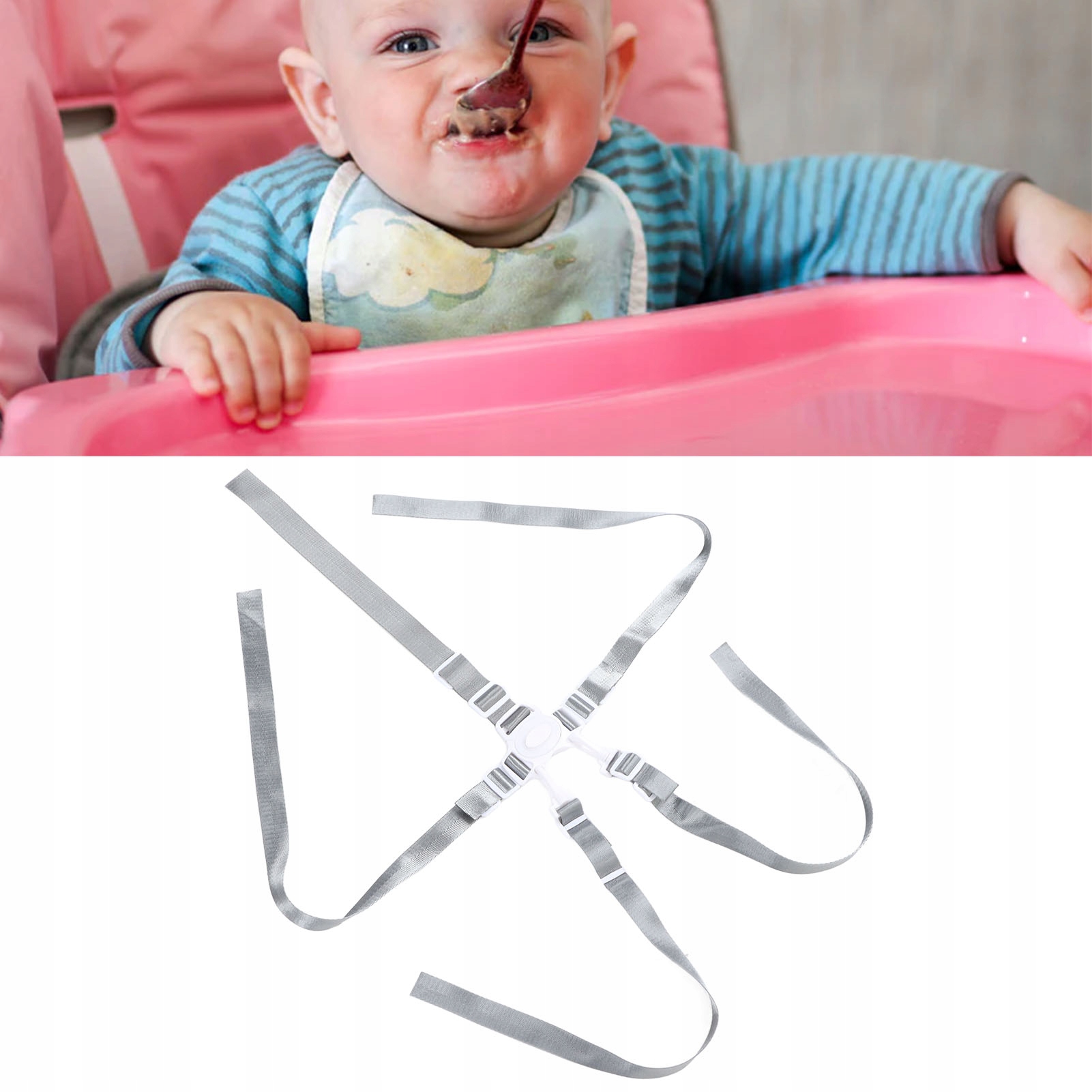 SZELKI DO WÓZKA KRZESEŁKA HUŚTAWKI PASY 5 PUNKTO Stan opakowania oryginalne