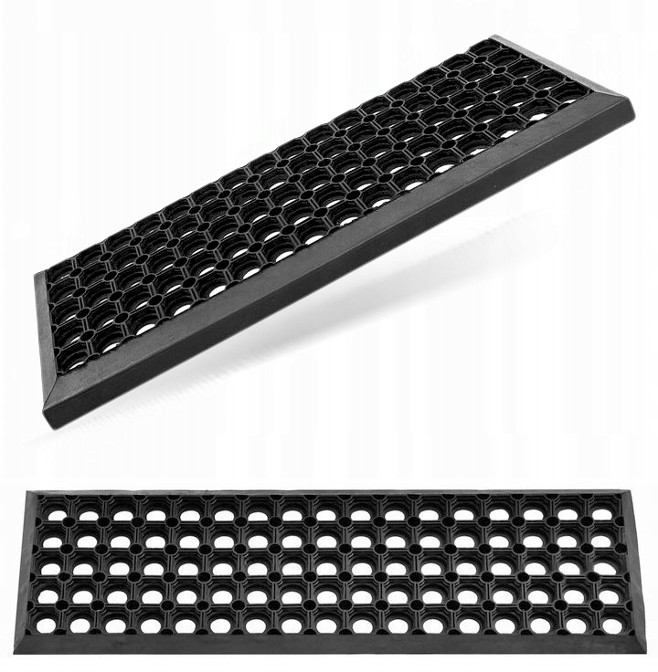 NAKŁADKI WYCIERACZKI Antypoślizgowe Gumowe na Schody Stopnie Wejściowe Kolor czarny