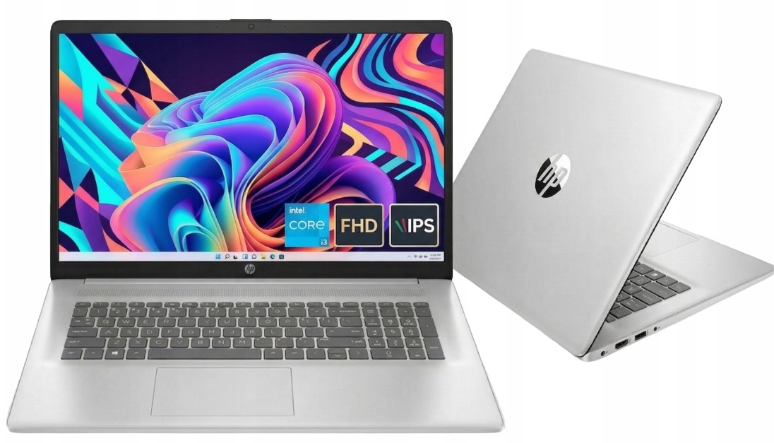 Notebook Hp 17" Intel Core i3 8x3.8GHz 8/512GB Ssd 17.3" Fhd WIN11 Na Komunii