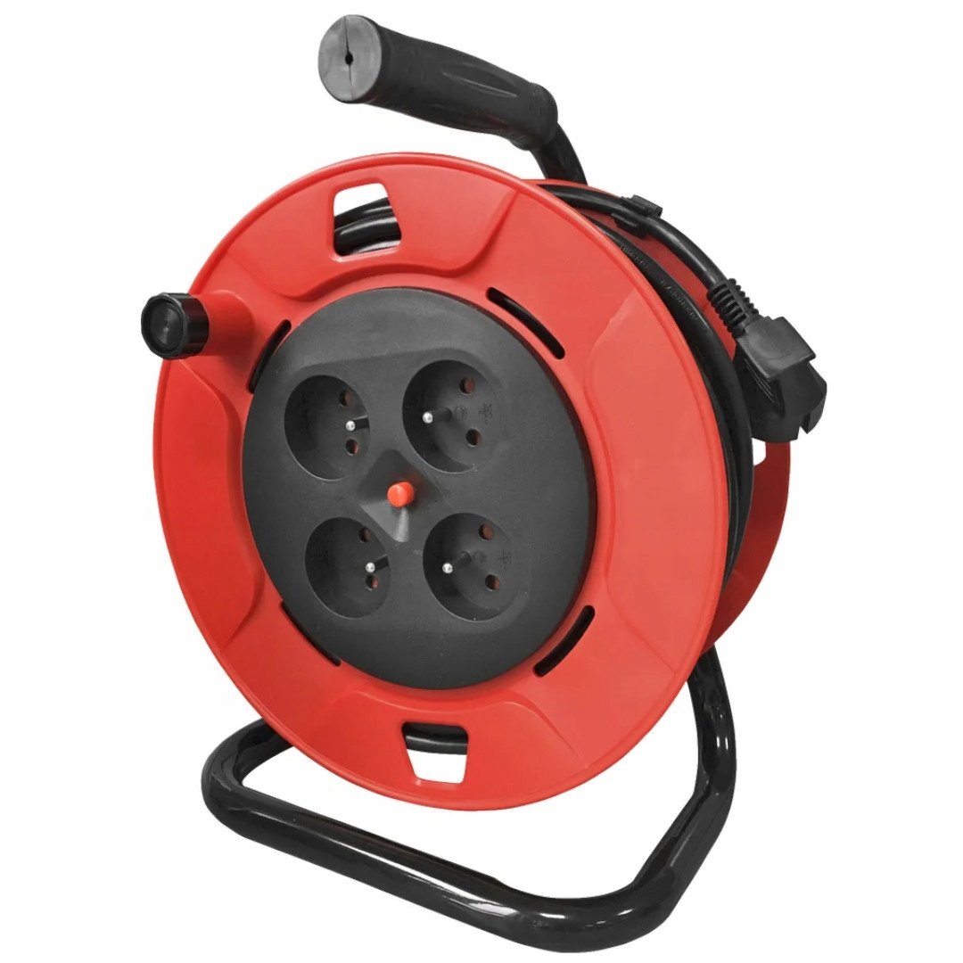 Predlžovací Kábel bubnový 25 m, 4 zásuvky, ochrana t