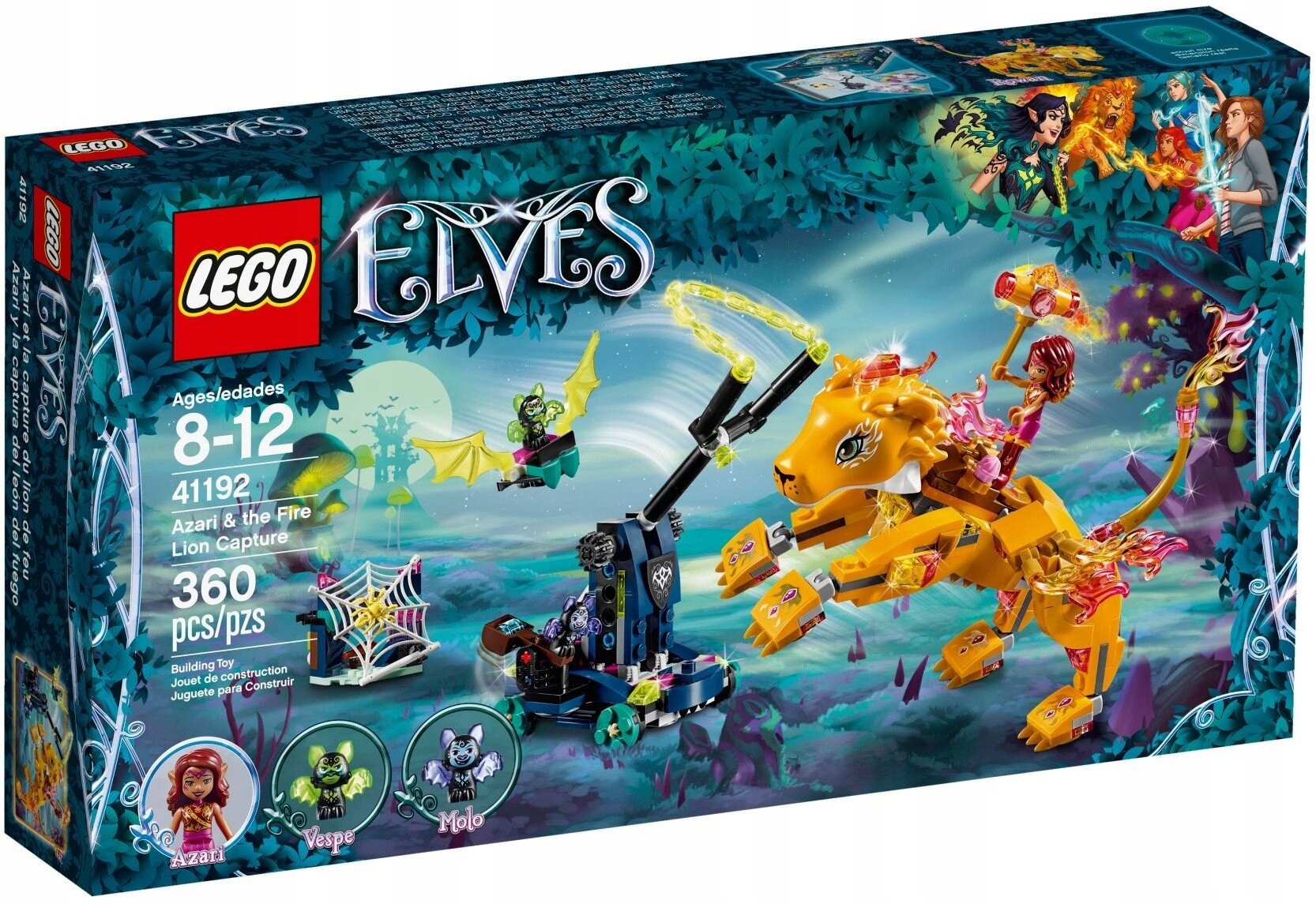 Lego Elves 41192 Azari a chycení lva ohně Nové