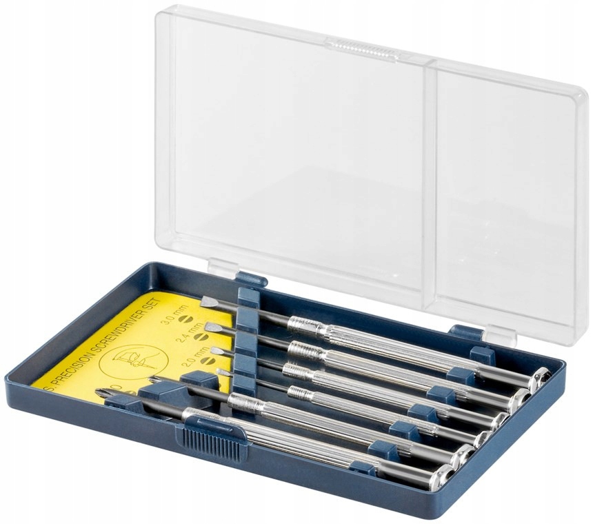 Zestaw wkrętaków 6-częściowy do precyzyjnych prac