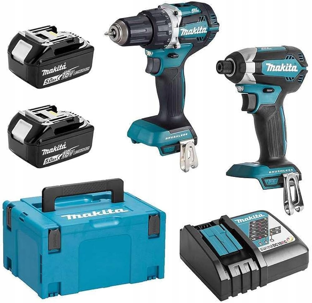 Zestaw Combo Makita DLX2189TJ wkrętarka zakrętarka DDF484 DTD153 2x5Ah 18V