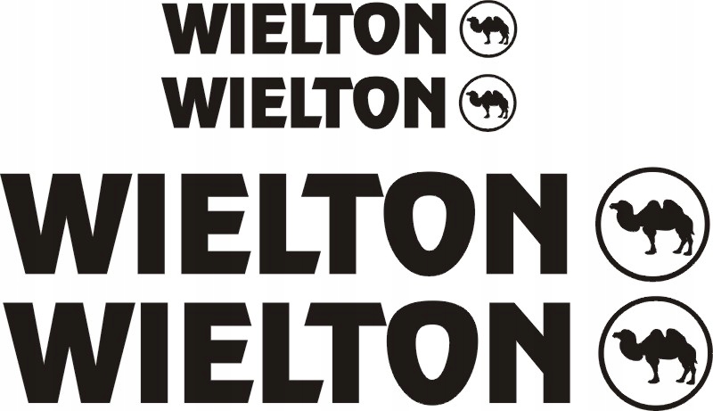 Wielton czarne naklejki wywrotka tir naczepa TX-1