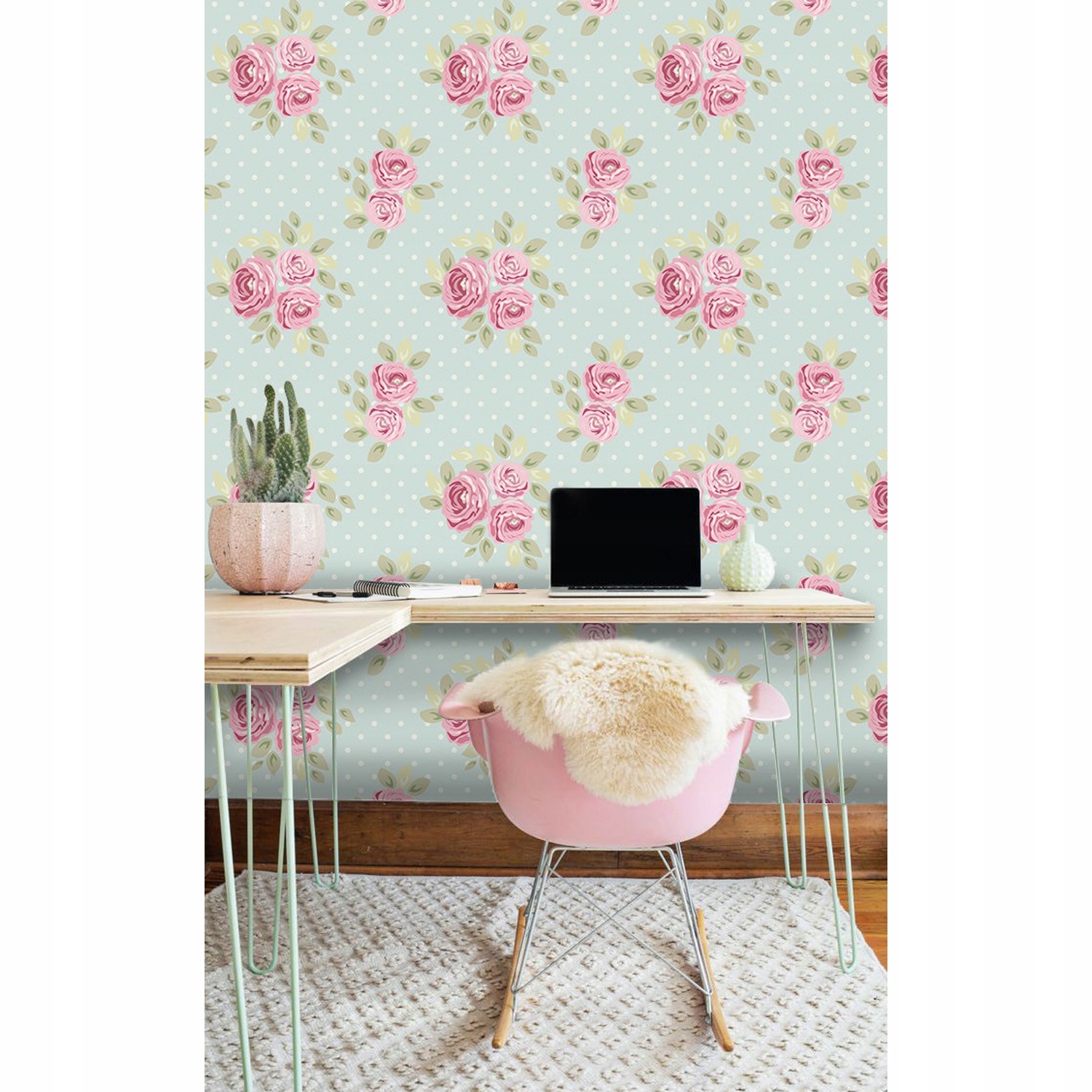 

Samoprzylepna fototapeta Różany wzór 208x146 cm