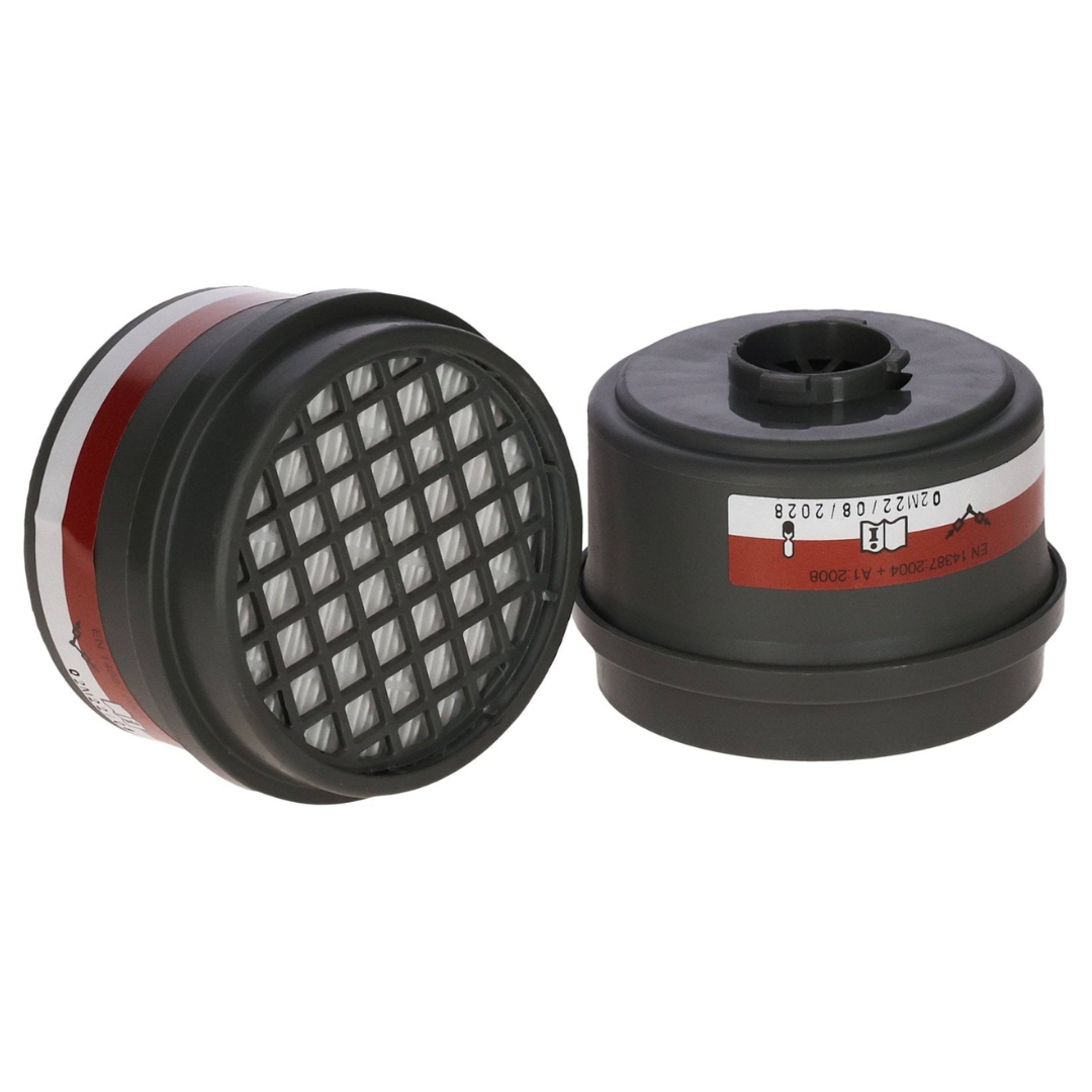 Sada náhradních filtrů A1P2 Compact pro masku Vulcano v blistru, Kerbl