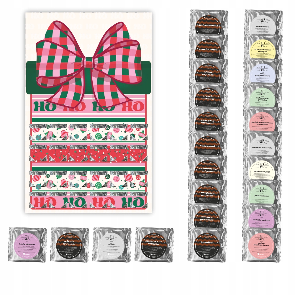 Levně Adventní Kalendář Káva Čaj 2025 – 24 Vánočních Příchutí V Sáčcích