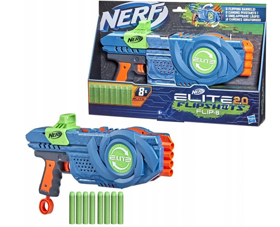 Hasbro Nerf Elite 2.0 Wyrzutnia Flipshots 8 strzał