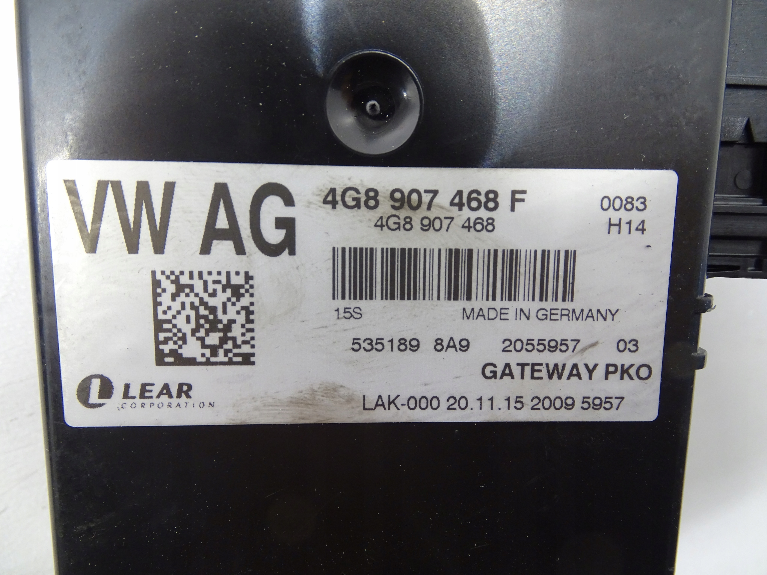 module control unit GATEWAY AUDI A6 C7 A7 LIFT 4G8907468F