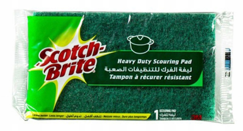 

Gąbka do zmywania do garnków i patelni zielona