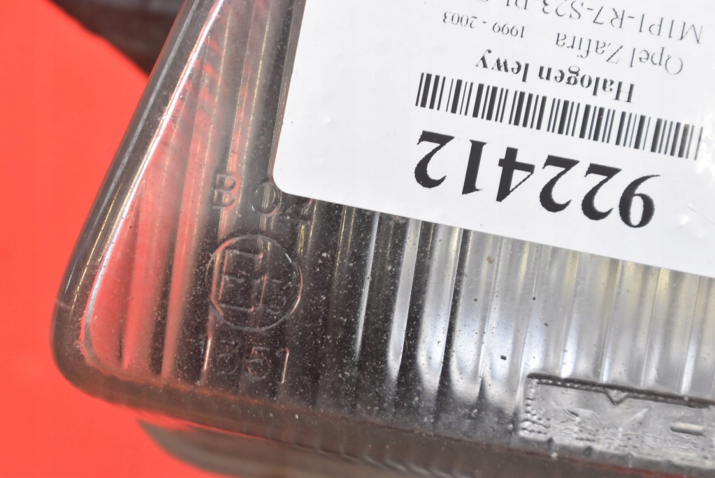 fog light left front front 19-A146B OPEL ZAFIRA A 99-03