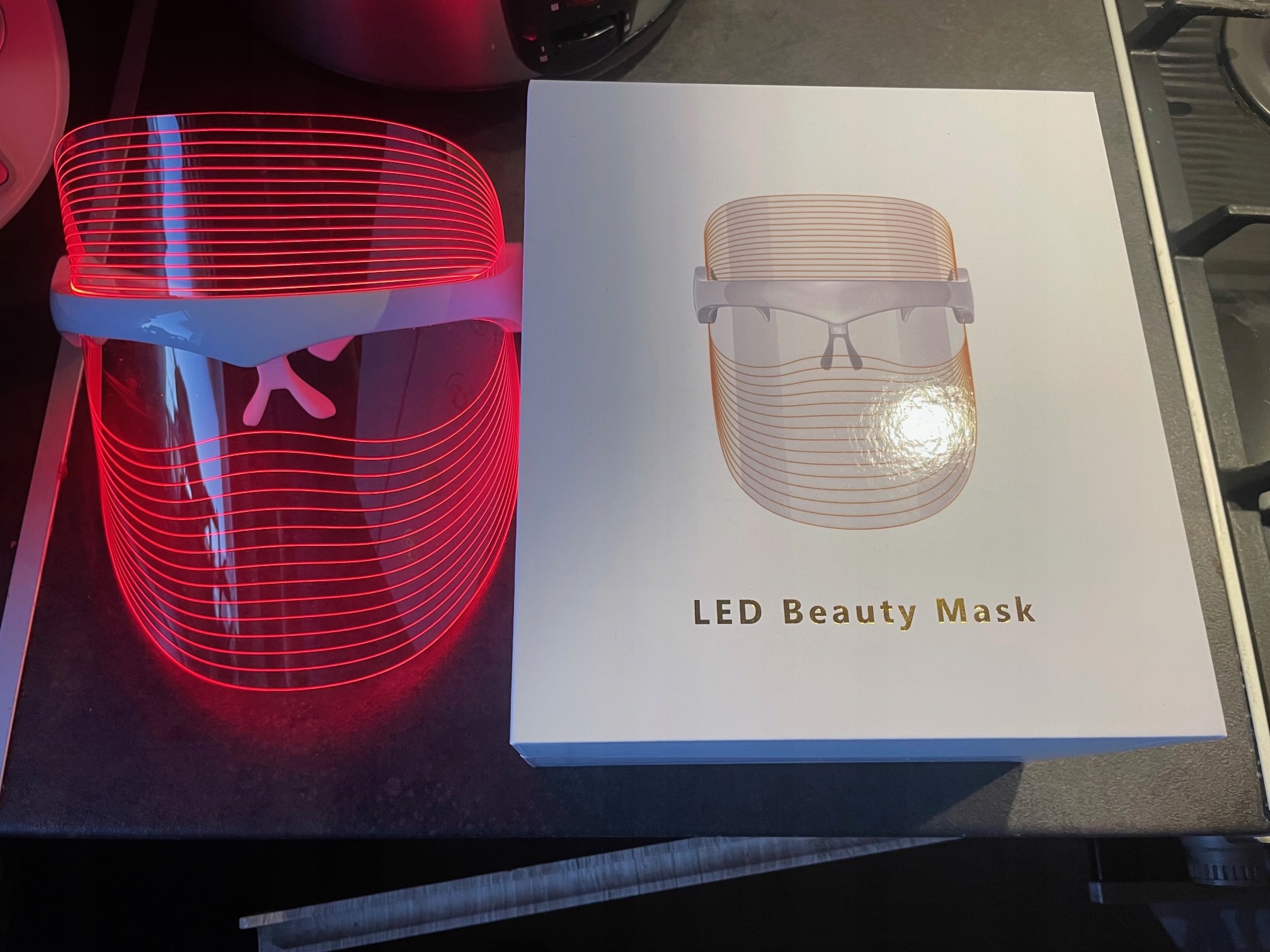 TERAPIA FOTONOWA MASKA LED 7 KOLORÓW AKUMULATOR Marka inna marka