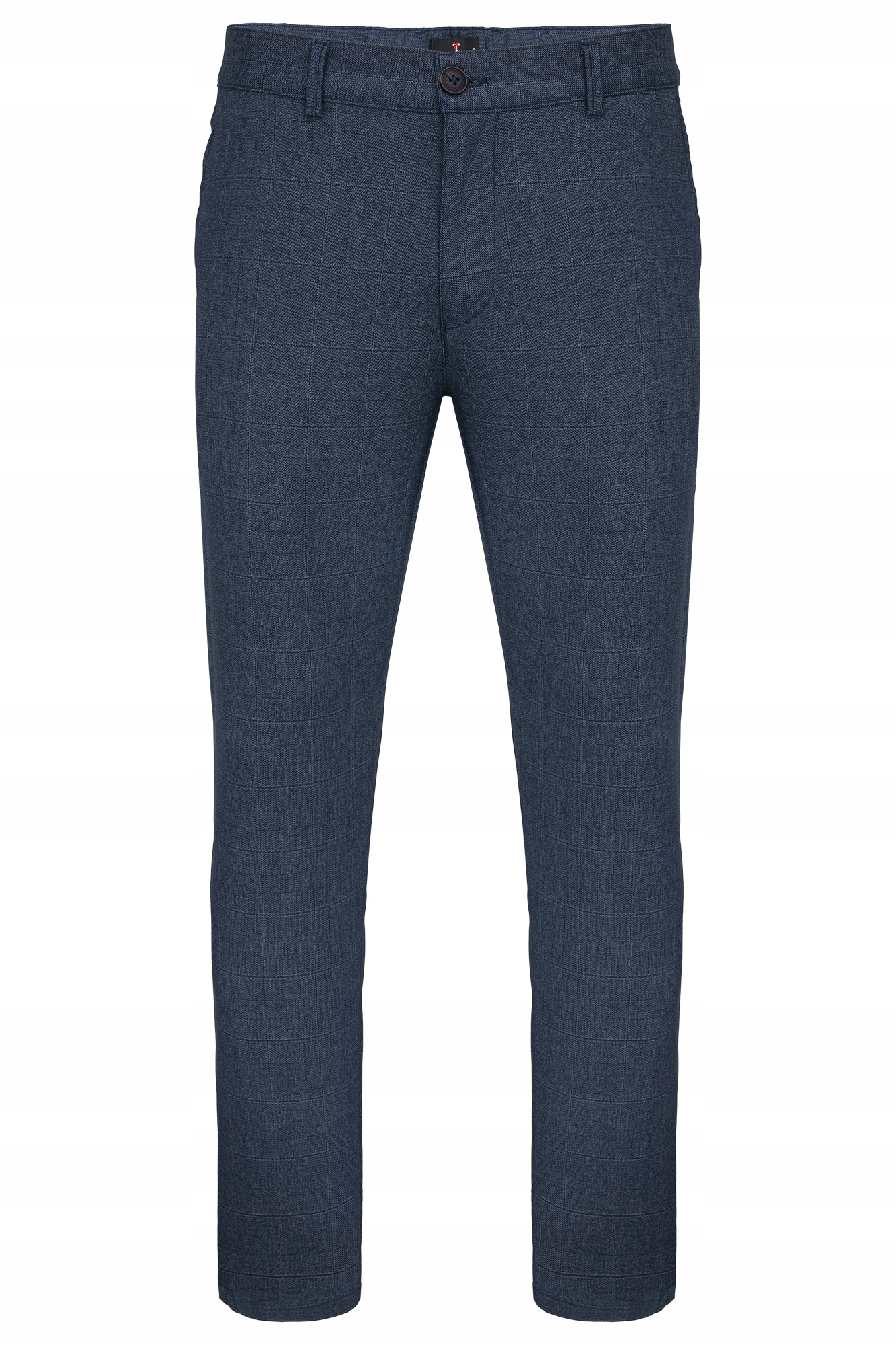 Pánské Kostkované Kalhoty Modré Klasické pro bundu Casual 30/32