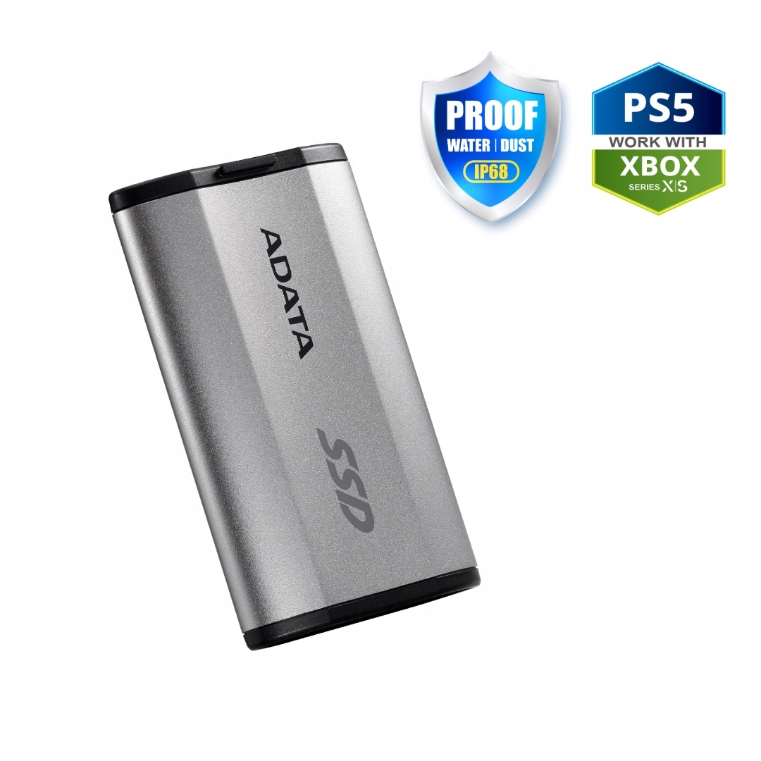 Externý Ssd disk Adata SD810 500GB USB3.2 Usb-c strieborný